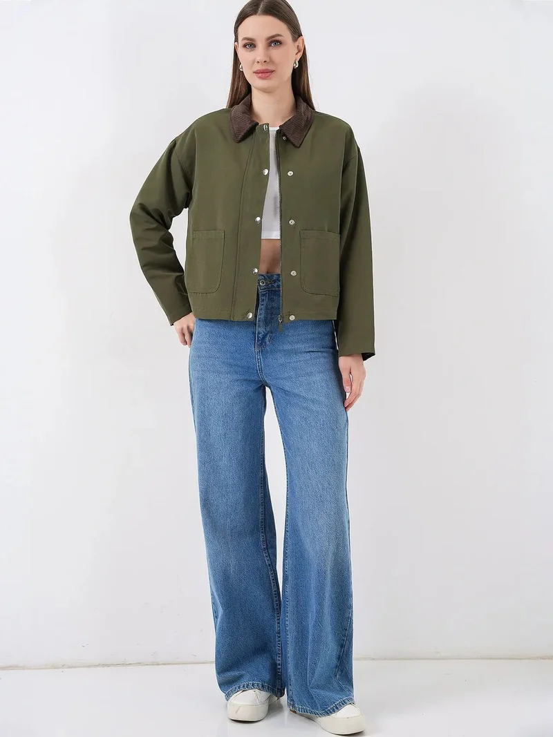 بيغ دارت BDART Gabardine Buttoned Jacket with Pockets